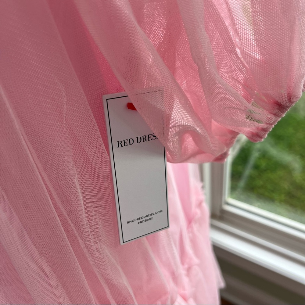 Red Dress Boutique Pink Tulle Mini Dress - Picture 4 of 6